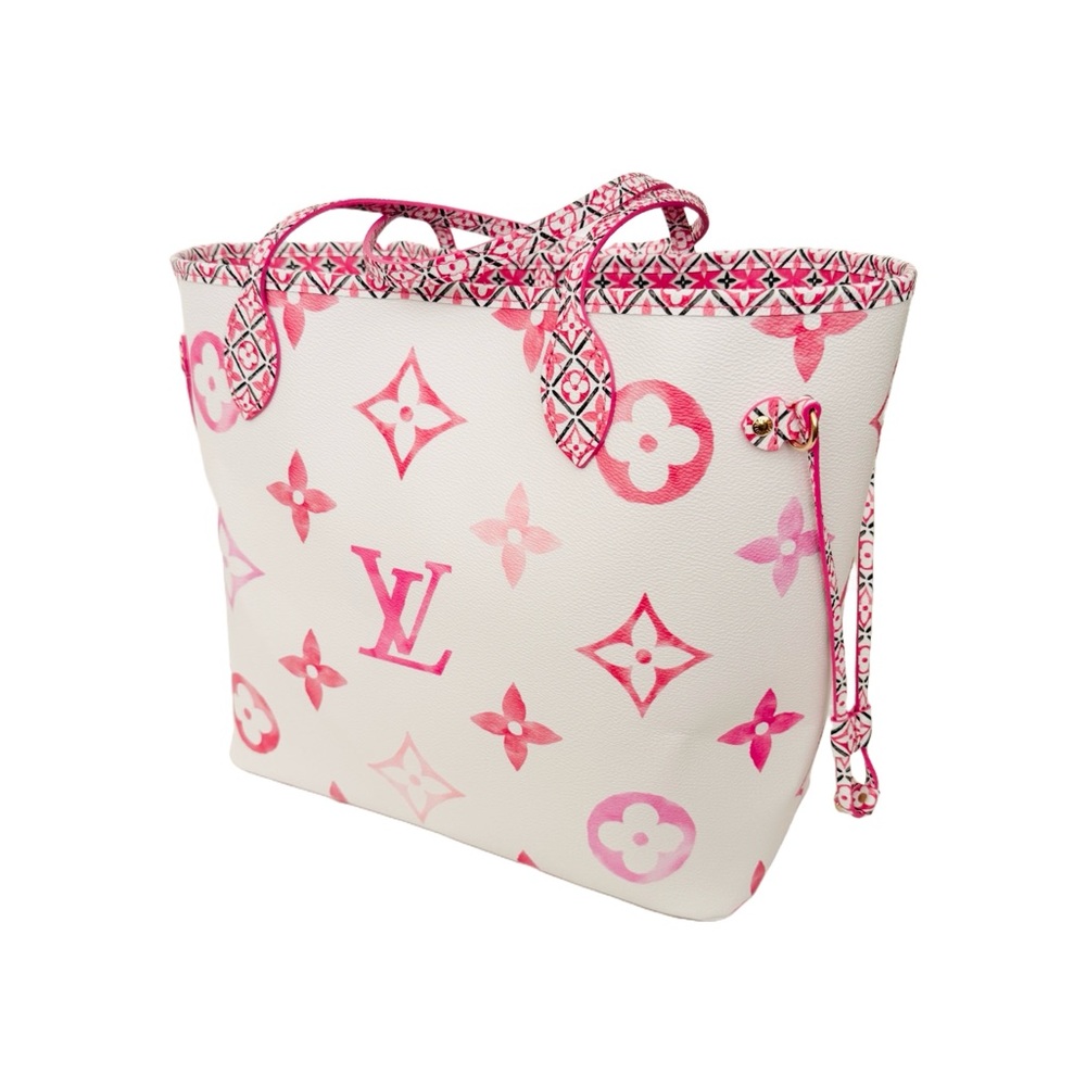 Louis Vuitton By the Pool Monogram Giant Neverfull MM Tote Rose Pink M22980 - Picture 3 of 15